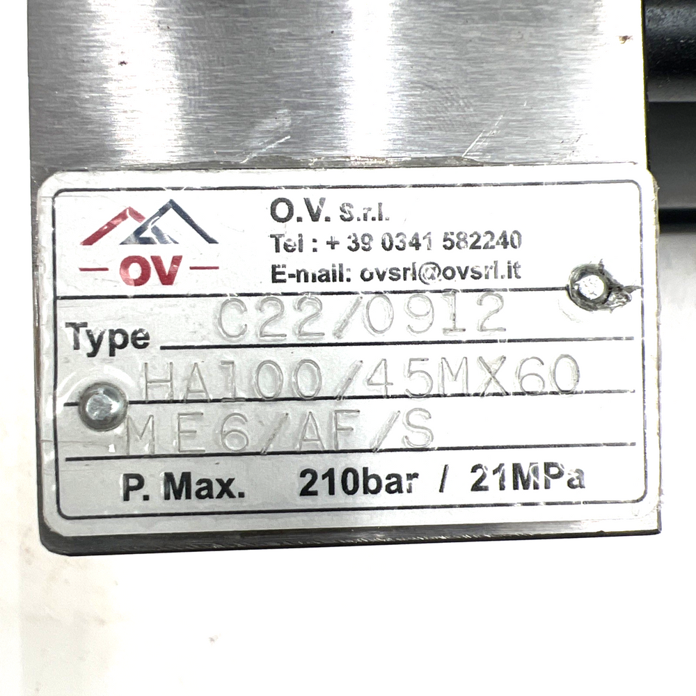 O.V.S.r.l. EB103 Oil- Hydraulic Cylinder