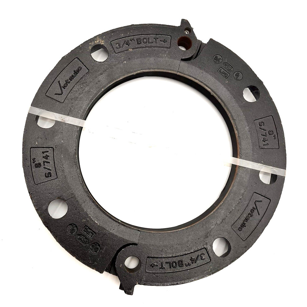 Victaulic S/741  8" Flange Adapter With Gasket  3/4" Bolt Hole
