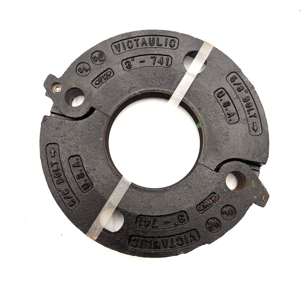 Victaulic 741  3" Flange Adapter With Gasket 5/8" Bolt Hole (NO BOX)