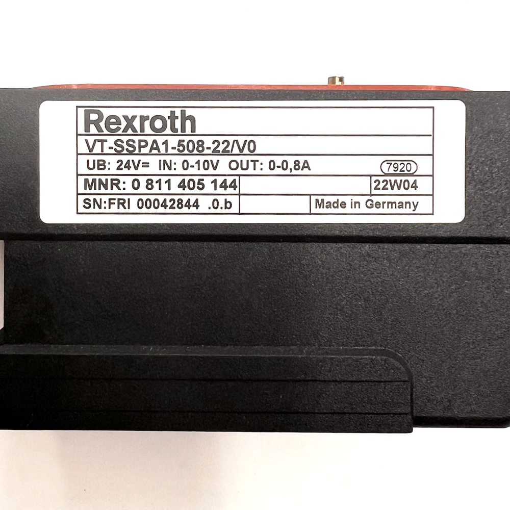 Rexroth 0811405144 VT-SSPA1-508-22/V0 Plug-In Amplifier