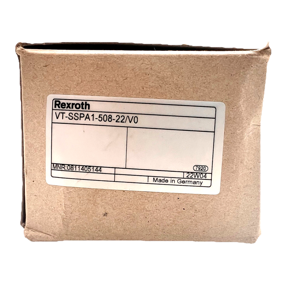 Rexroth 0811405144 VT-SSPA1-508-22/V0 Plug-In Amplifier