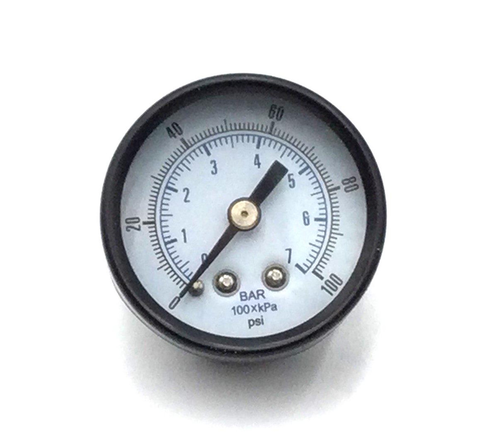 SE-102D-158E Industrial Pressure Gauge | 1.5” Dry 0-100 PSI | 1/8” NPT Brass