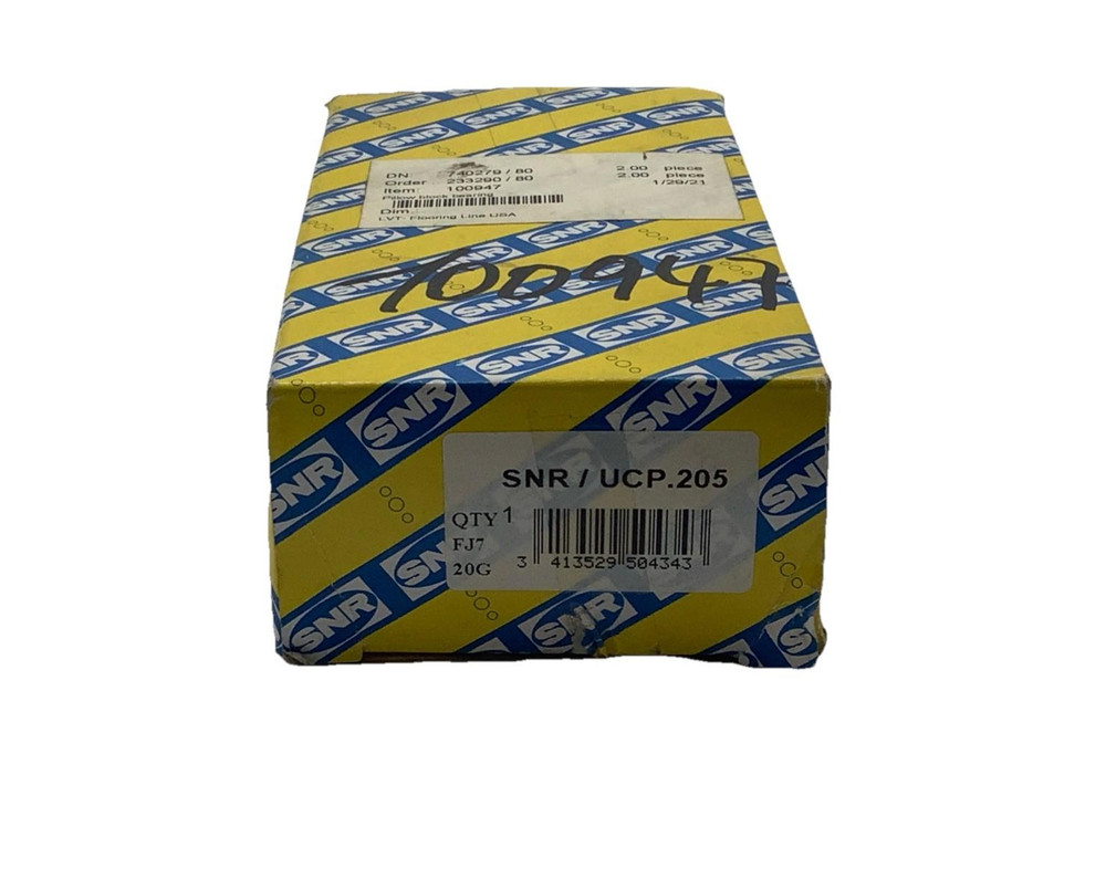 SNR UCP.205 Pillow Block Bearing Unit W/ Locking Collar