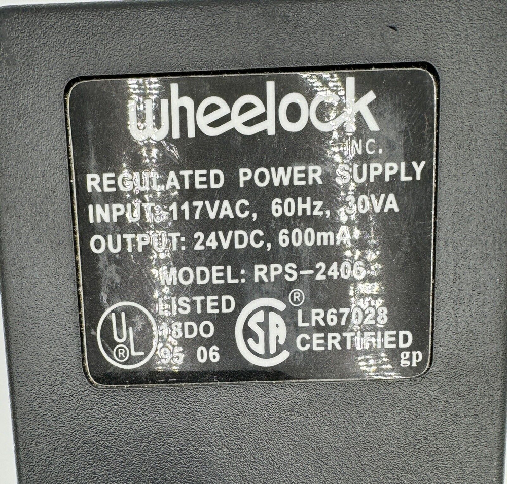 Wheelock RPS2406 Regulated Power Supply