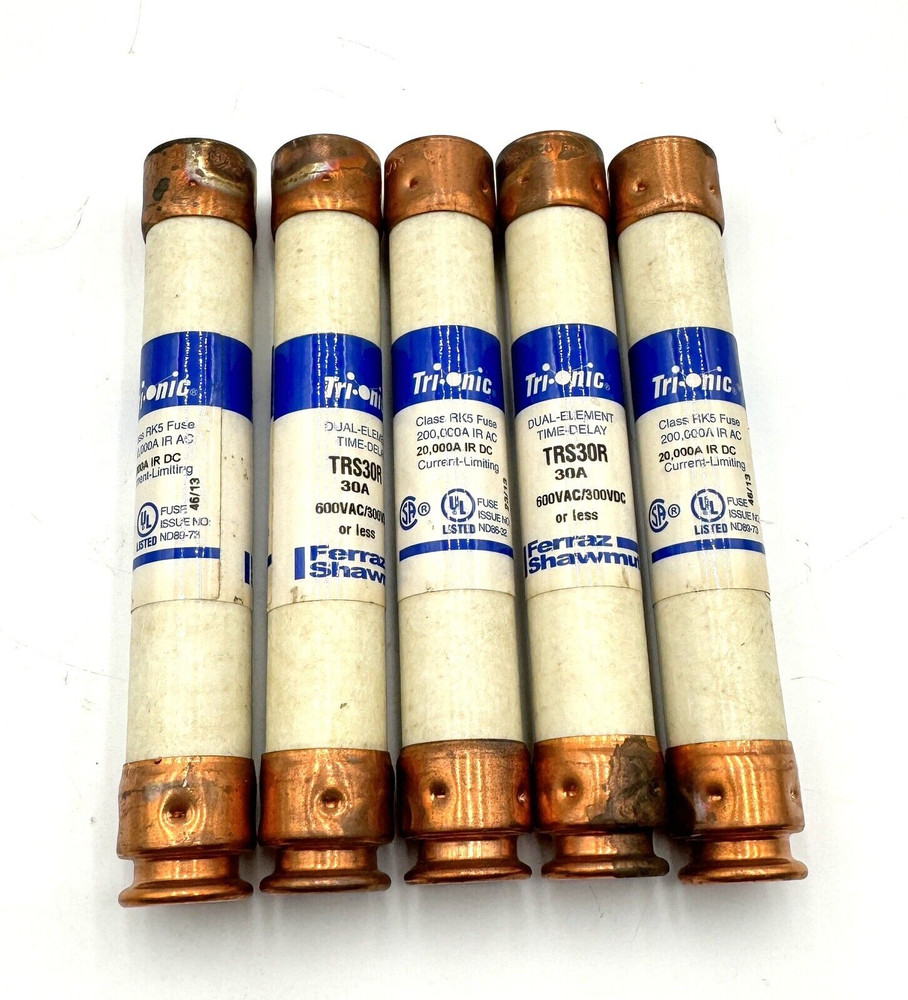 Ferraz Shawmut Fuse TRS30 30A (Lot of 5)