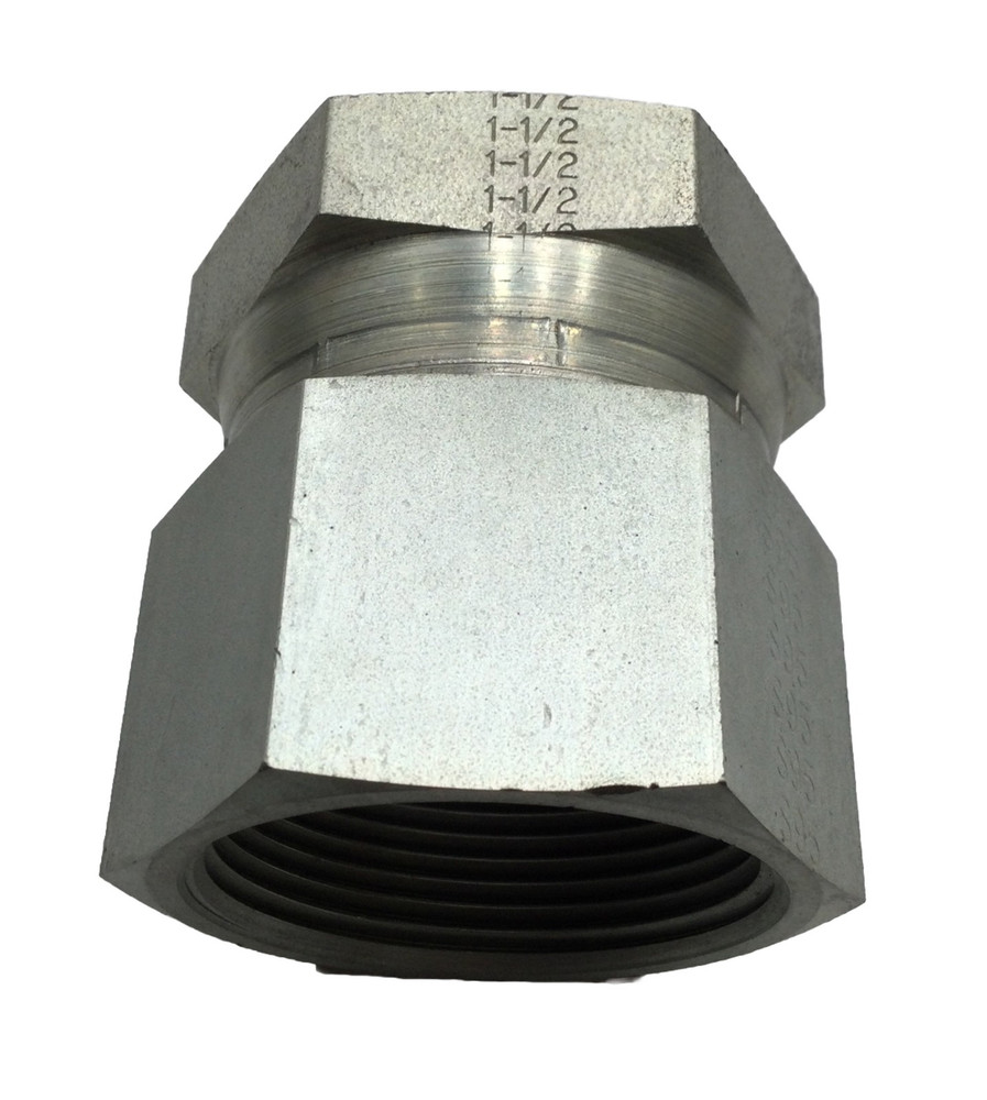 Hydraulic Swivel Adapter – 1-1/2” Female Swivel NPSM x 1-1/2” Female NPTF