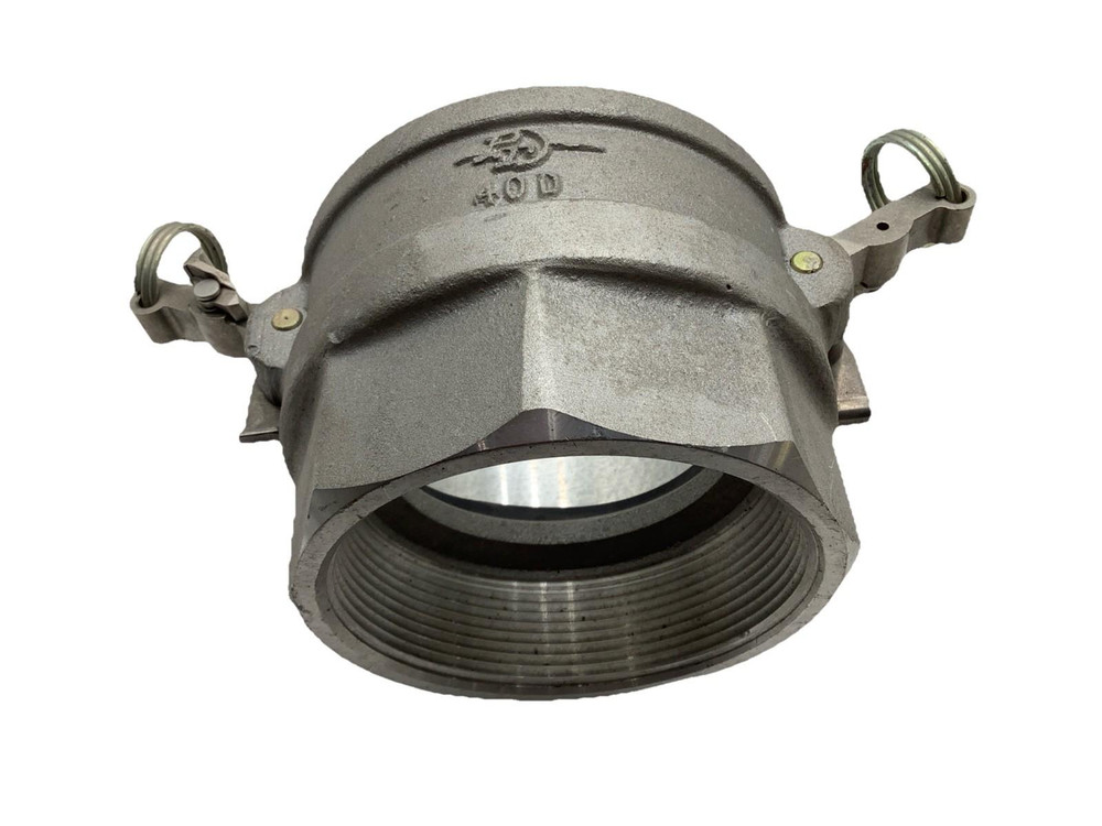 PT Coupling 40D 4” Stainless Type D Camlock Coupler, STA-LOK II SLS Cams