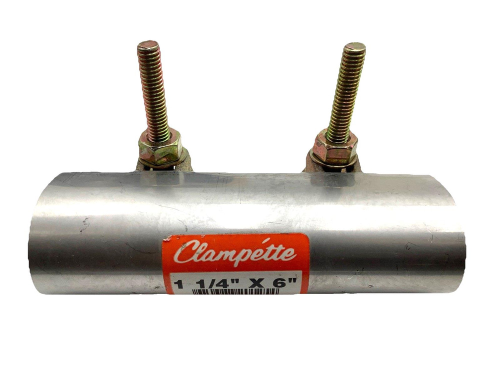 Clampette 330-066 IPS Pipe Repair Clamp 1-1/4” X 6” Stainless Steel Leak Repair