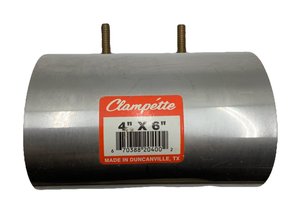 Clampette 330-116 IPS Pipe Repair Clamp 4” X 6” Stainless Steel Leak Repair