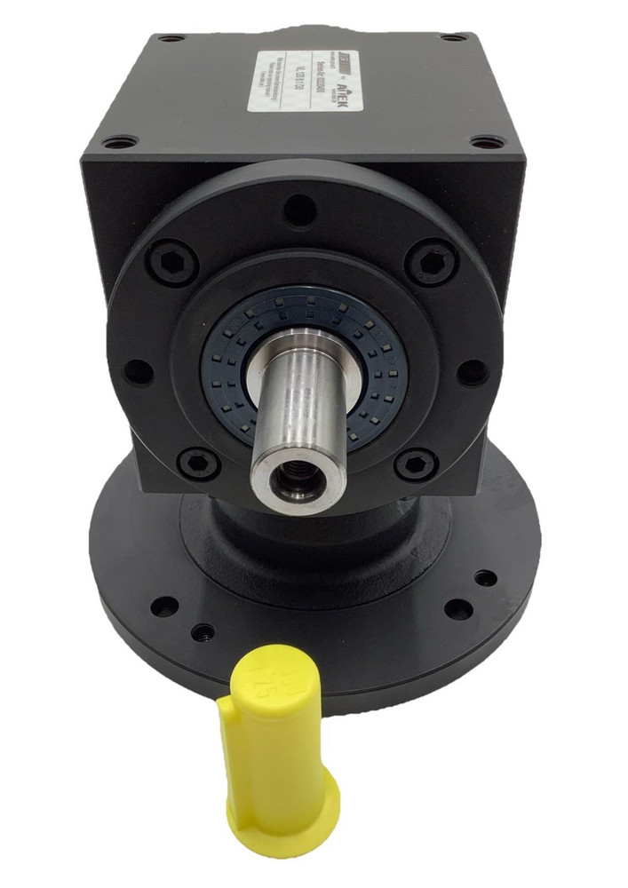 ATEK VL 120 6:1 D0 Right Angle Bevel Gearbox w/ Mounting Flange Dual Shaft