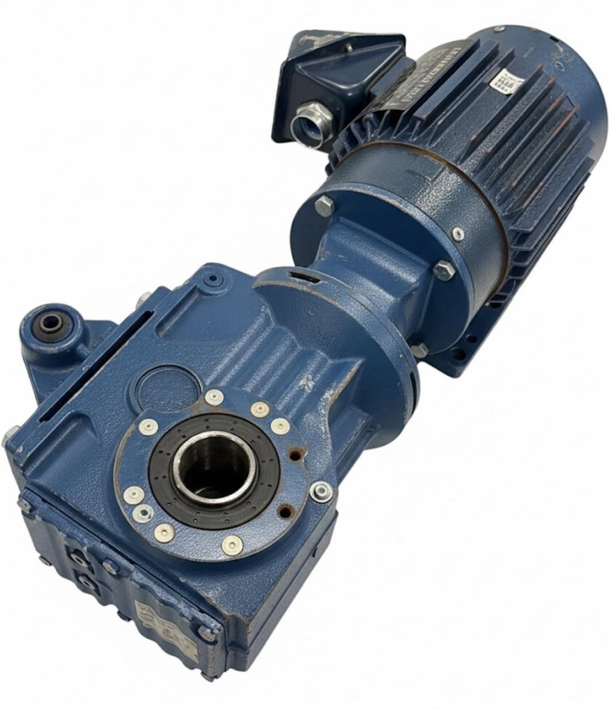 Marathon Y526 2HP Motor w/ Sew-Eurodrive KT47/TAM145 Right Angle Gear Reducer