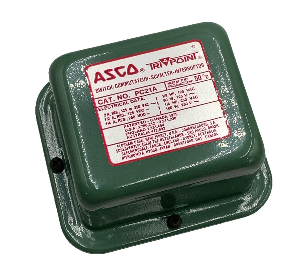 Asco PC21A Tri-Point Pressure Switch SPDT 125–250VAC Industrial Control