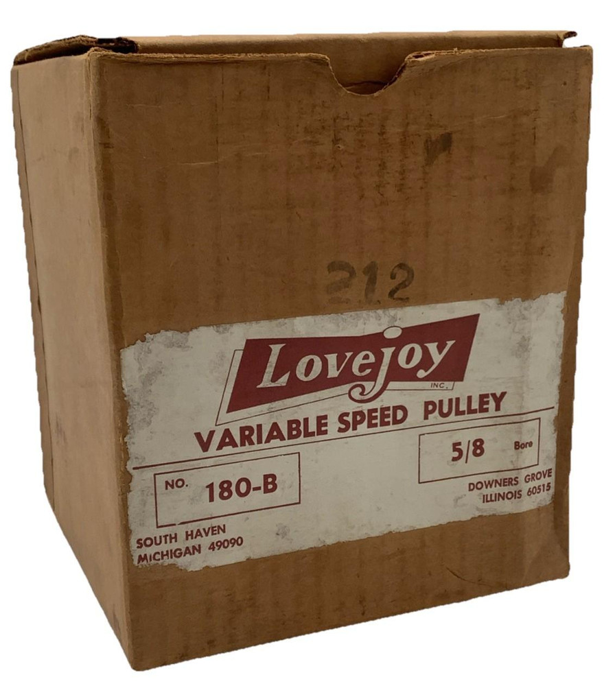 Lovejoy 180B Spring Loaded Variable Speed Pulley 5/8” Bore