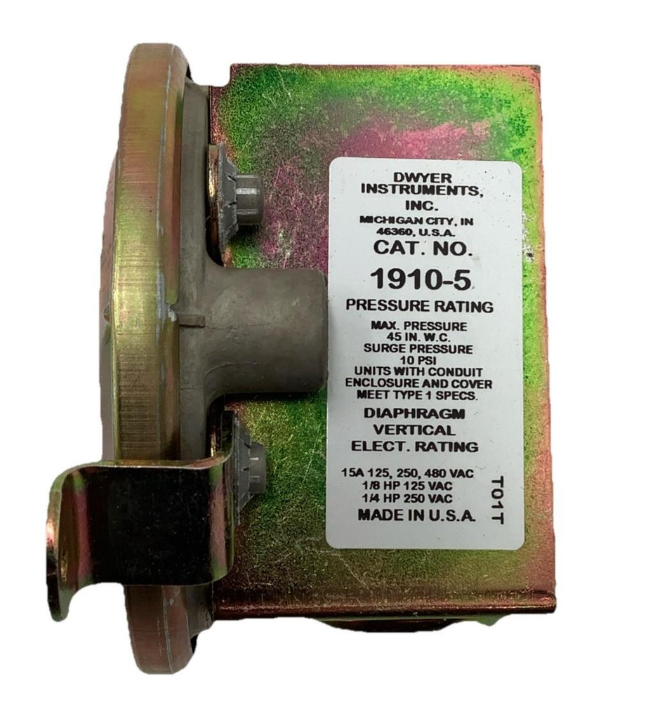 Dwyer 1910-5 Series 1900 Low Differential Pressure Switch