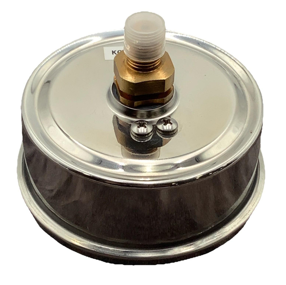 4-1/2” Vacuum Pressure Gauge 0–30 inHg / –1 Bar 1/4” NPT Stainless Steel