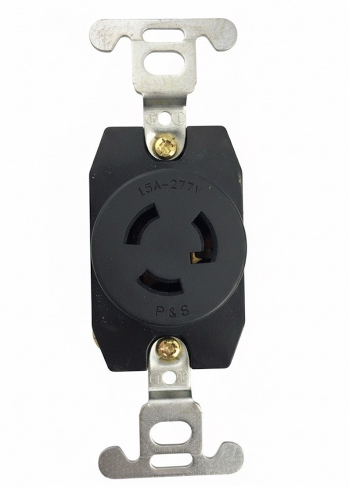 LeGrand 4760 Turnlok Receptacle 15A 277VAC 2P 3W NEMA L7-15R