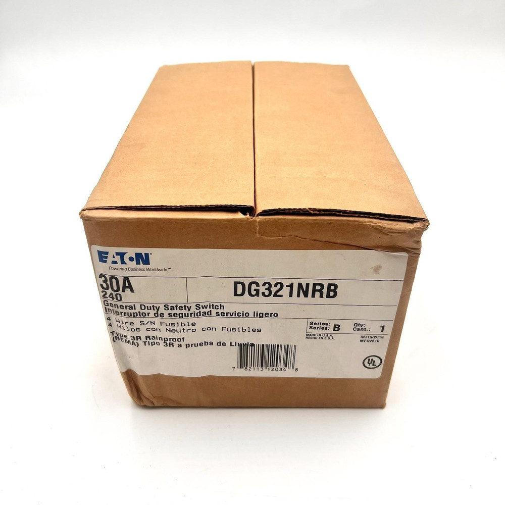 Eaton DG321NRB 30 Amp 240V General Duty Safety Switch