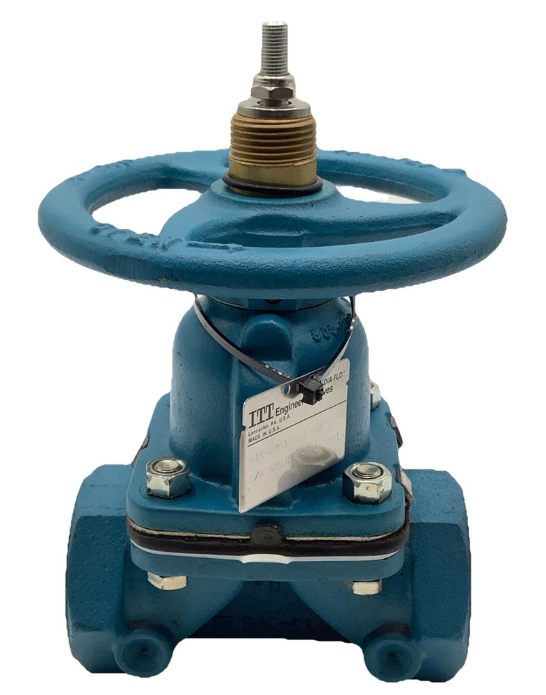 ITT 015-2401-903-00R Manual Diaphragm Valve 1-1/2” NPT Dia-Flo