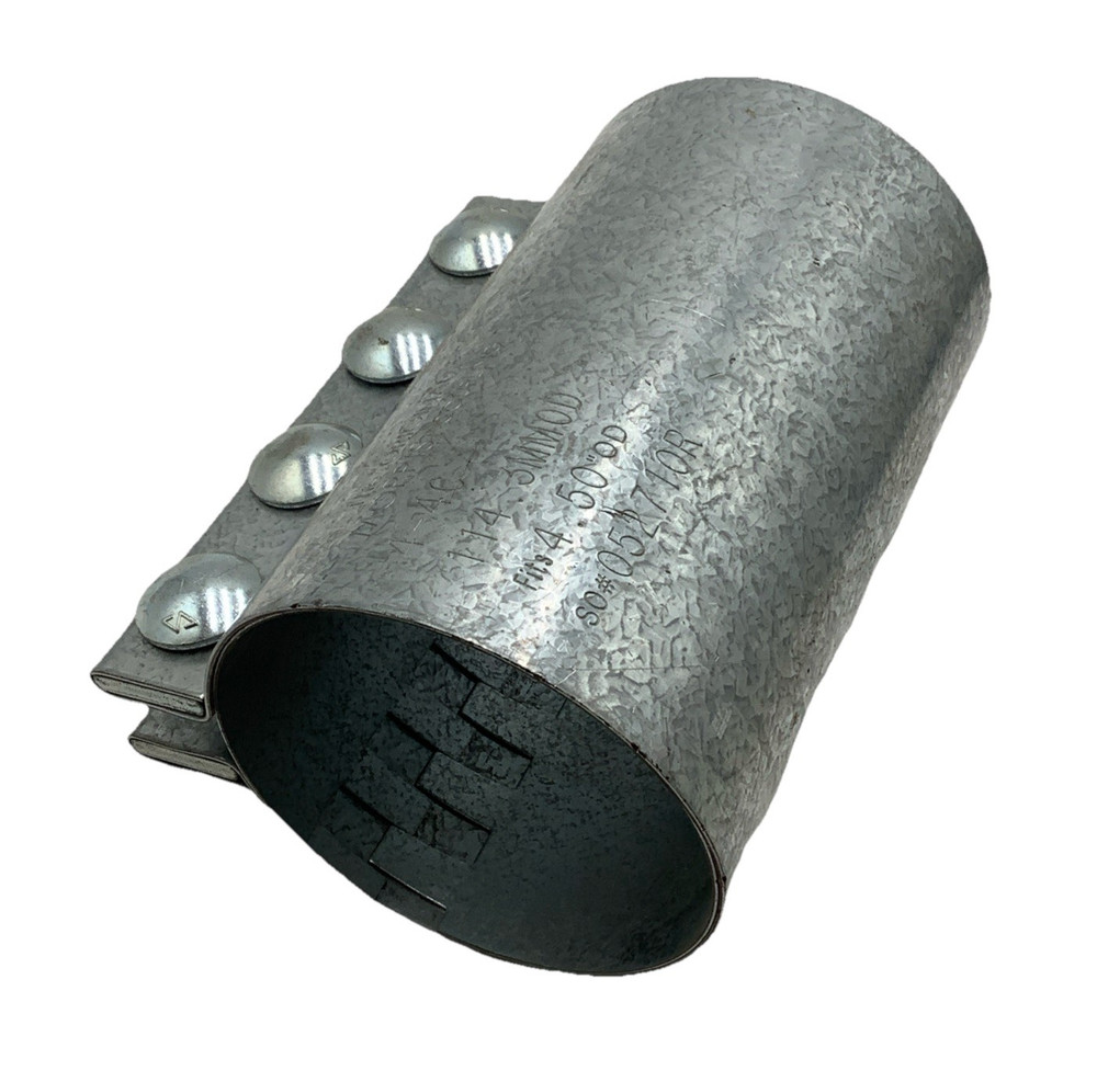 Morris Couplings 4-4C Galvanized Steel Compression Pipe Coupler 4.5”