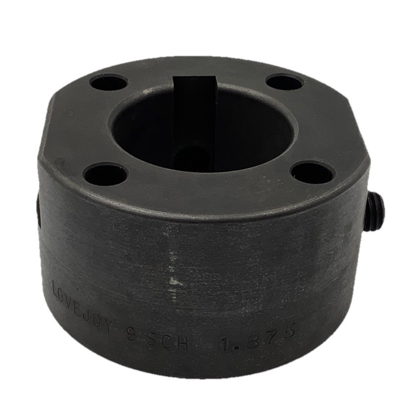 Lovejoy 68514436646 Cast Iron 9SCH Spacer Hub W/ Bolts 1-7/8”Bore 1/2” X 1/4” KW