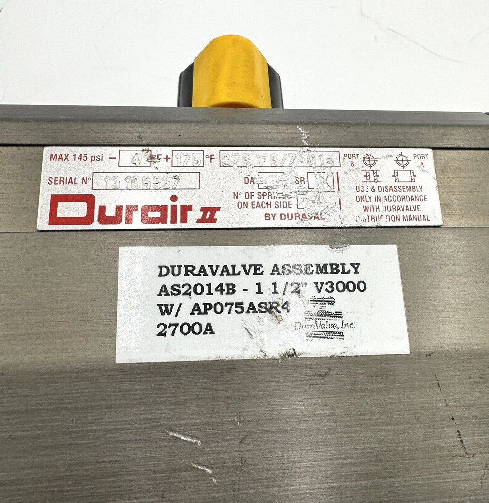 Durair II 075 F5/7 Q14 Dura valve Assembly
