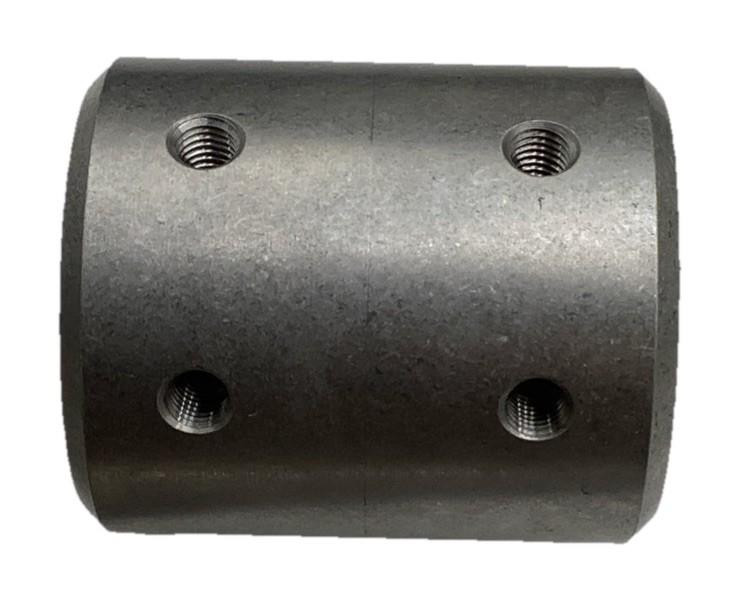 1” Hex Coupler Rigid Shaft Coupler w/ Hex Bore & Set Screws 70mm Length