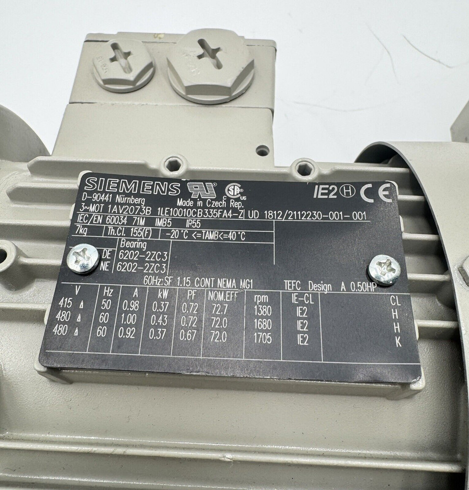 Siemens 1LE10010CB335FA4-Z ELETRIC Motor