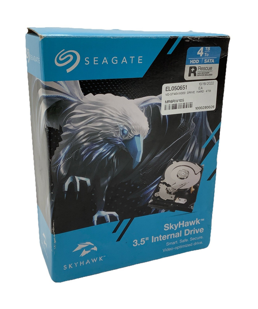 Seagate ST4000VX007 Skyhawk 4TB 3.5” SATA Internal Surveillance HDD