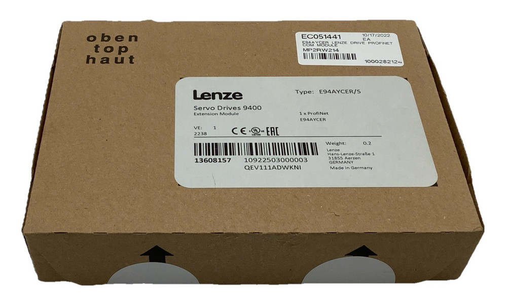 Lenze E94AYCER/S Servo Drives 9400 Extension Module