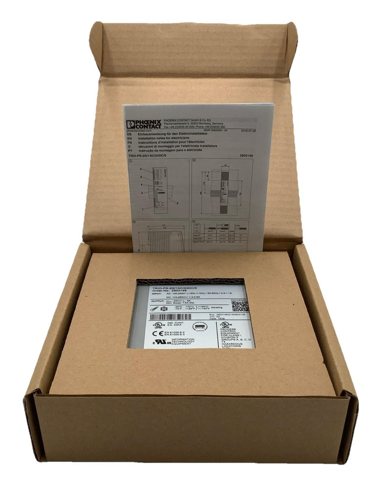 Phoenix Contact TRIO-PS-2G/1AC/24DC/5 Primary-Switched Power Supply 2903148