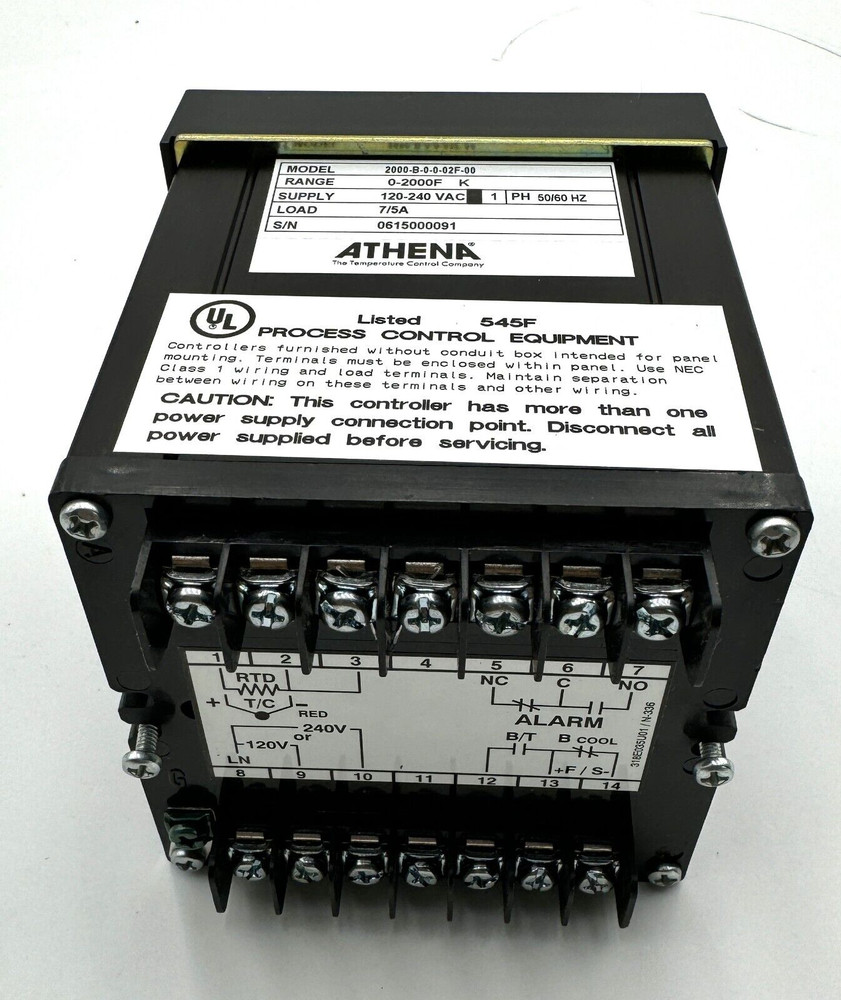 Athena 2000-B-0-02F-00 Temperature Controller