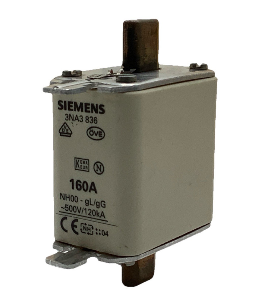 Siemens 3NA3 836 Fuse 160A 500V NH00