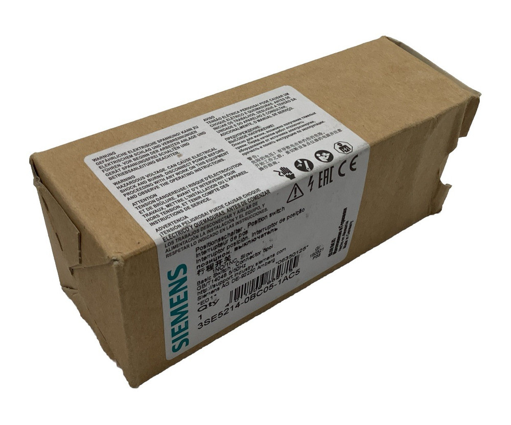 Siemens 3SE5214-0BC05-1AC5 Position Switch 5-Pole Pin 1NO/1NC