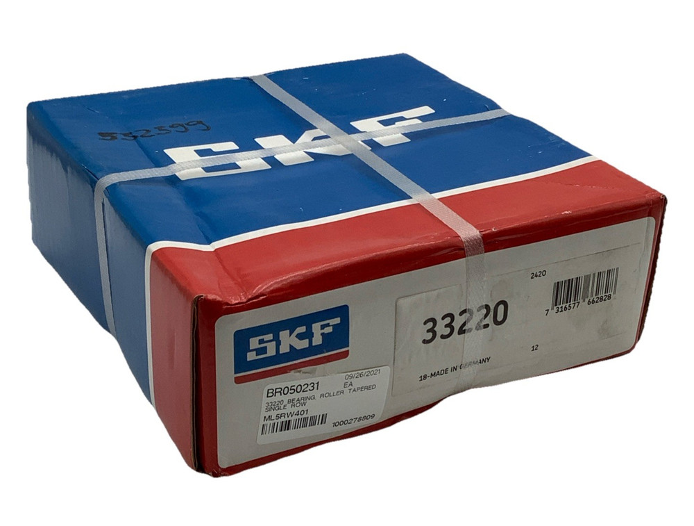 SKF 33220 Tapered Roller Bearing 100x180x63mm