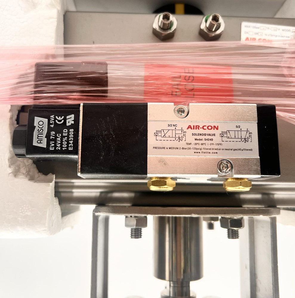 Air-Con Actuator SR125B w/ 3" 1250 WOG Stainless Steel Ball Valve