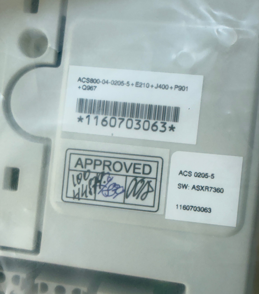 ABB ACS800-04-0205-5+E210+J400+P901+Q967 Drive