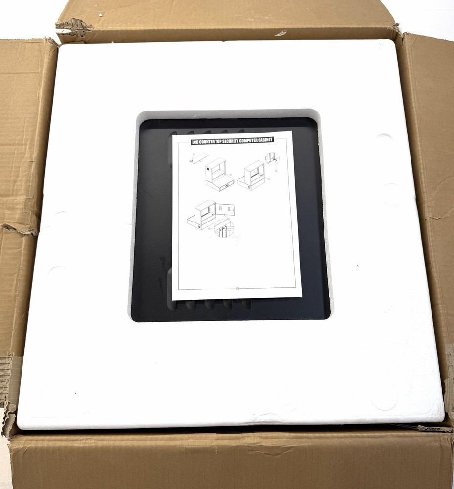 Global 239114BK Mobile Security Computer Cabinet 239114BK