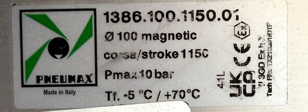 Pneumax 1386.100.1150.01 Cylinder