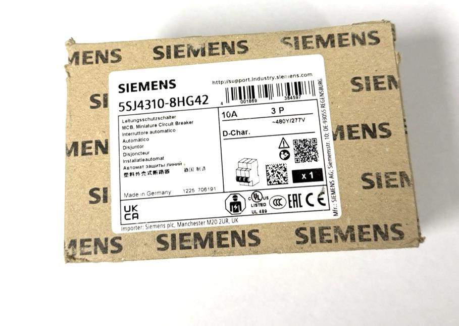 Siemens 5SJ4310-8HG42 Miniature Circuit Breaker