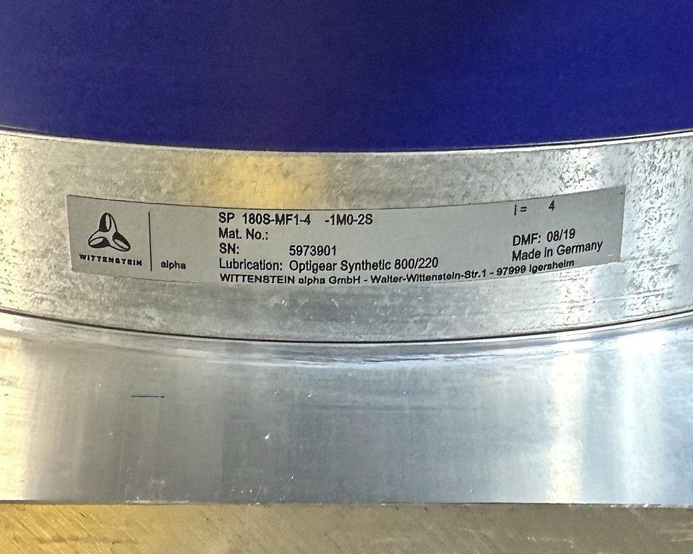 Wittenstein SP 180S-MF1-4-1M0-2S Planetary Gearbox 4:1 Ratio Servo Gear Reducer