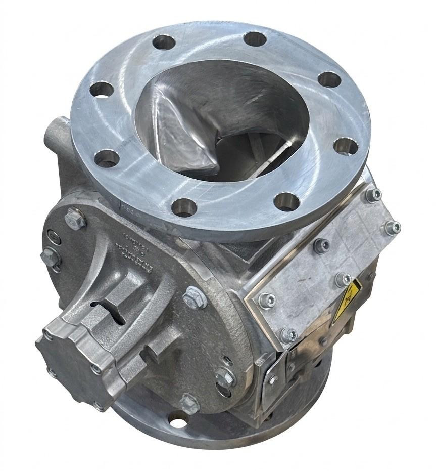 Coperion ZVB 200.1-4,5-SC-DP2 Rotary Airlock Valve 6” Flange (6.5” ID) SS