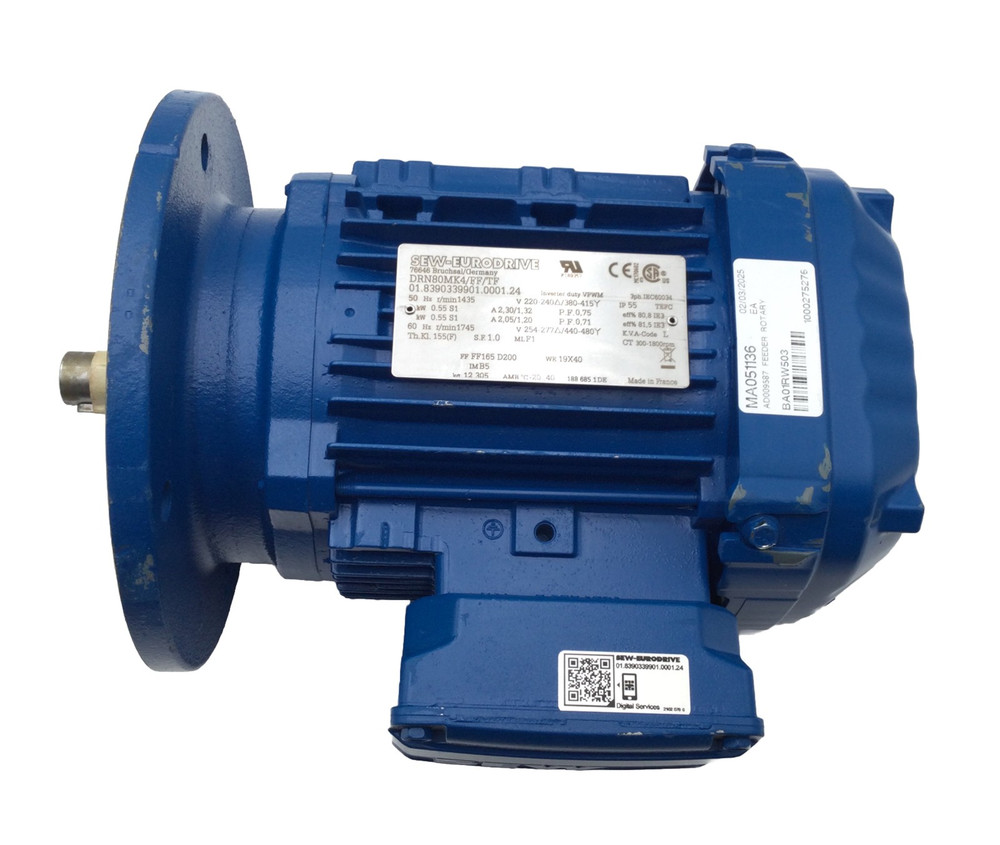 Sew-Eurodrive DRN80MK4/FF/TF 0.55kW AC Motor 3PH TEFC IP55