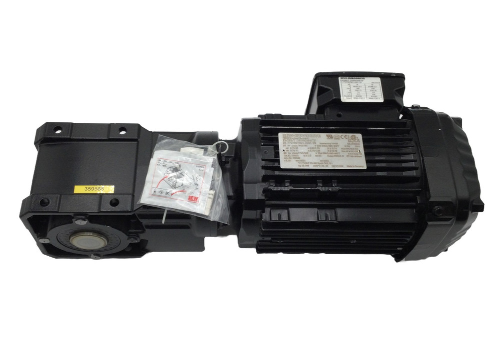 Sew-Eurodrive KA29B/T DRN80M4/TF 0.75Kw Gearmotor 3PH 230/460V
