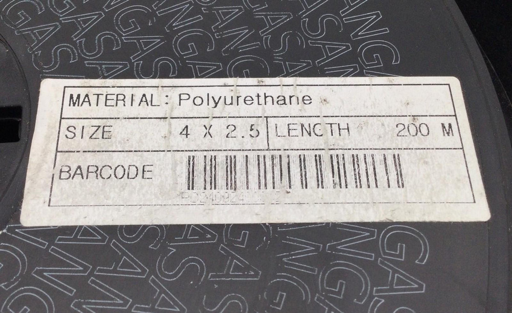 Sang-A 4x2.5mm Polyurethane Pneumatic Tubing Clear 200m Roll