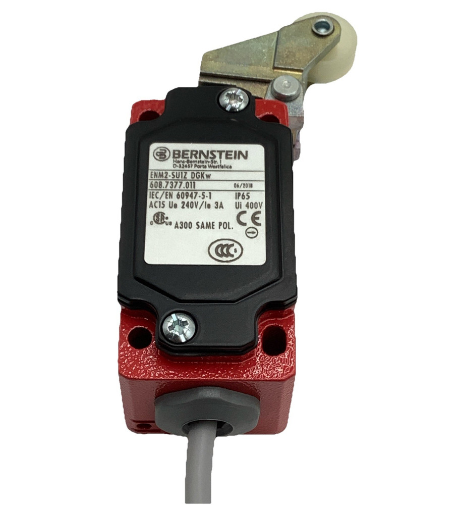 Bernstein 608.7377.011 Limit Switch W/ Roller Head 10Amp 400VAC IP65
