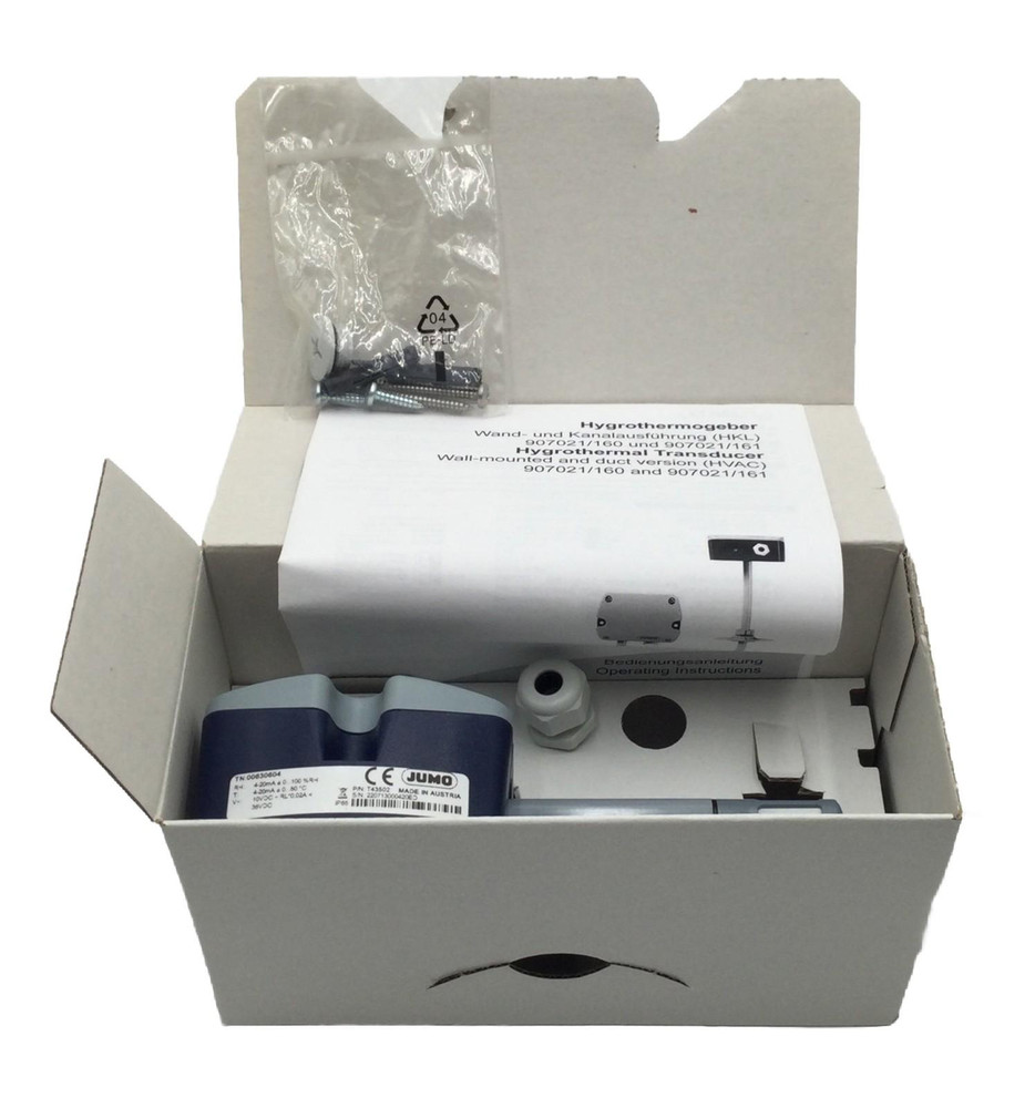 Jumo T43502 Hygrothermal Transducer 4-20mA Temp Humidity IP65