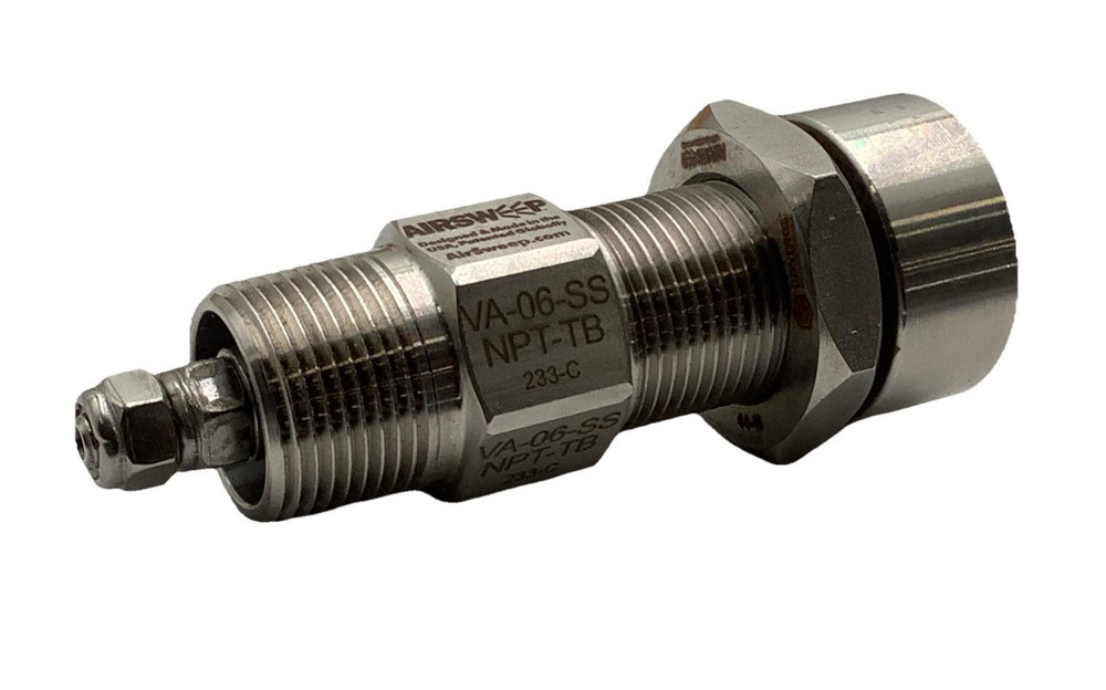 Airsweep VA-06-SS-NPT-TB Flow Aid Nozzle 40-60 PSI Stainless Steel