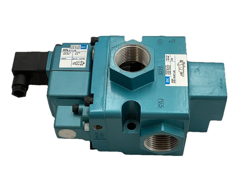 MAC 57D-16-611JA Spool Valve w/ 250B-611JA Solenoid Valve 24VDC