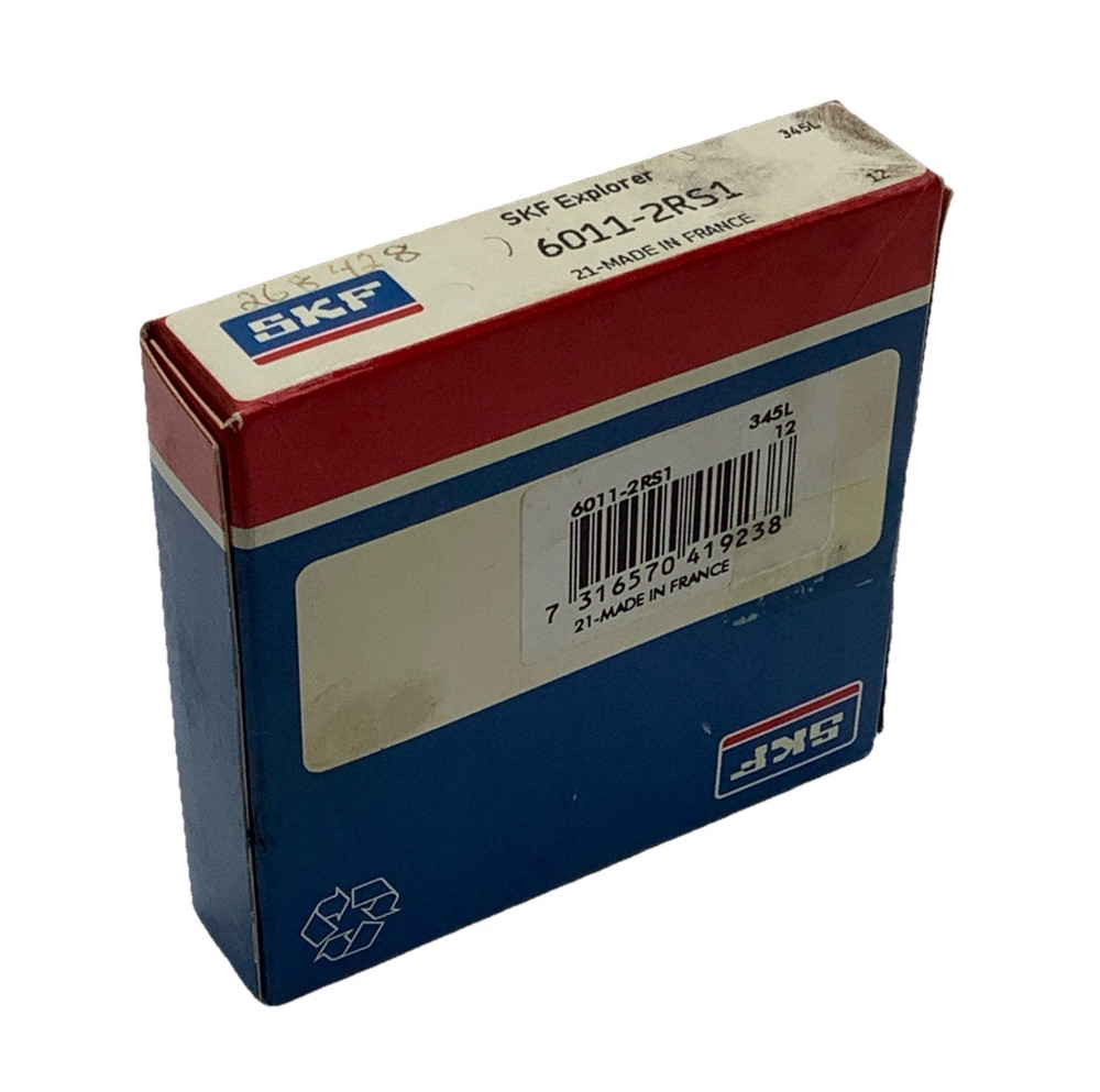 SKF 6011-2RS1 Deep Groove Ball Bearing 55mm ID X 90mm OD X 18mm Width