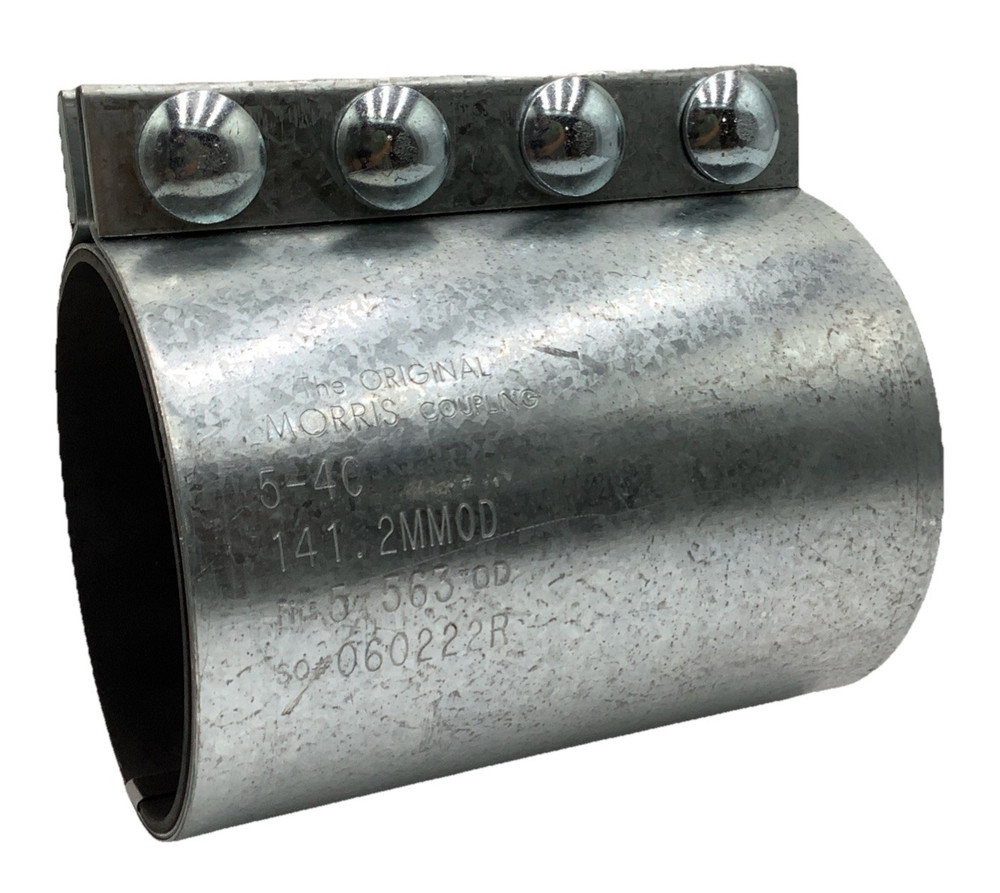 Morris Coupling 5-4C Compression Coupling Clamp Fits 5.56” OD Galvanized Steel
